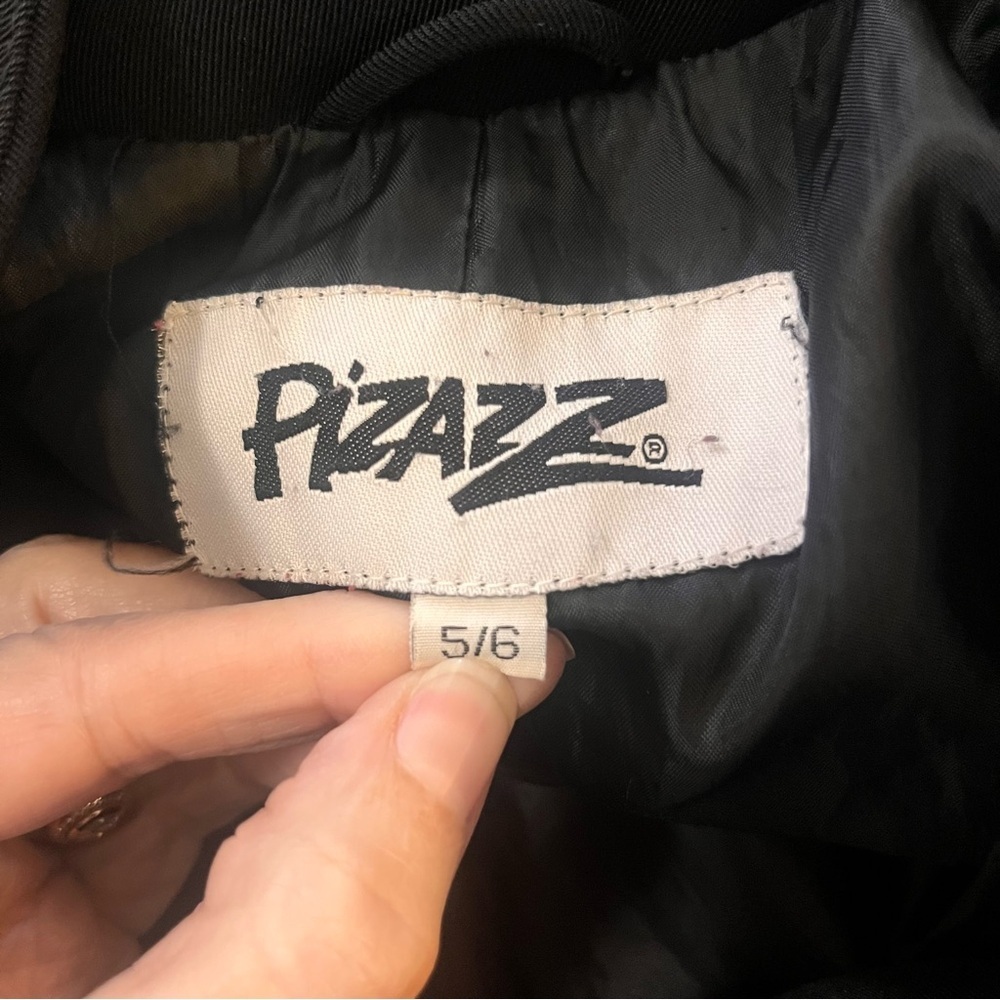 PIZAZZ Womans Black Snap Button Overcoat Sz 5/6 Minimalist Dress Coat Belted Bac - Picture 11 of 13